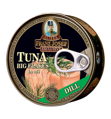 Tuniak kúsky v slnečnicovom oleji s kôprom